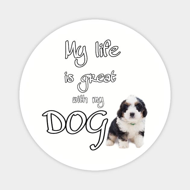 I love my dog Magnet by teedesign20